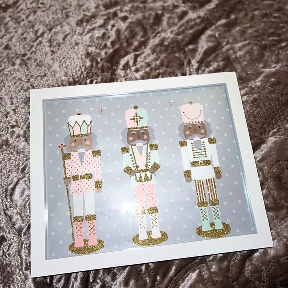 Pink pastel nutcracker picture embellished 8x10 - Picture 3 of 8